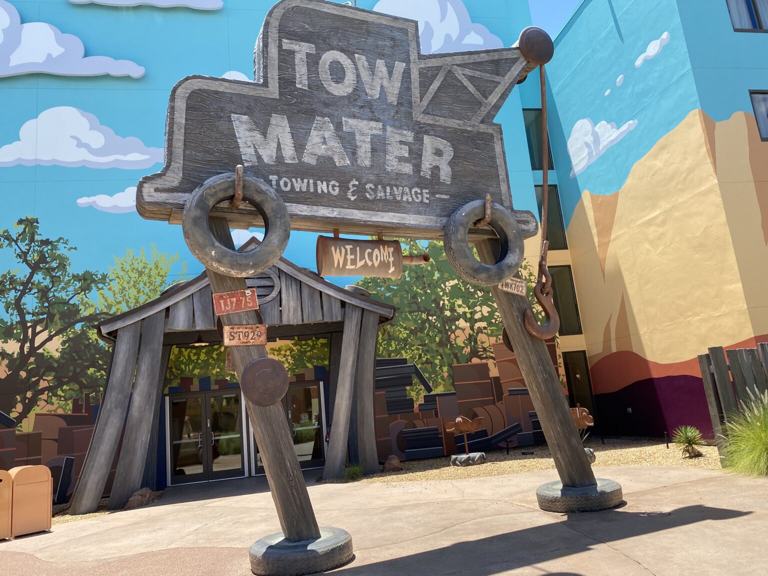 Art of Animation Tow Mater Sign